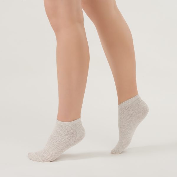 LinoFlex™ Women’s Quick-Dry Mesh-Knit Linen Ankle Socks