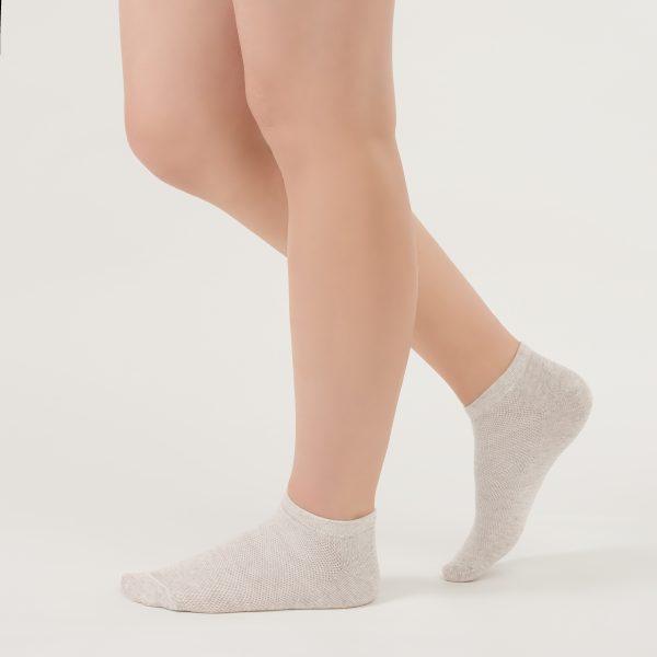 LinoFlex™ Women’s Quick-Dry Mesh-Knit Linen Ankle Socks