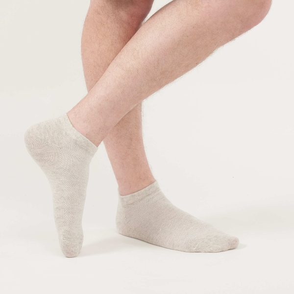 4191270678.jpg LinoSock™ SportWear Quick-Dry Mesh-Knit Organic Linen Ankle Socks for Men