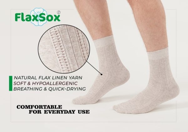 GreenWeave™ Earthwise Men's Ultra-Thin & Breathable Flax Linen Socks