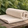 5666630282.jpg URTICA 400 GSM Terry Travel Towel — Stinging Nettle & Organic Cotton Blend · Compact, Quick-Dry, Practical