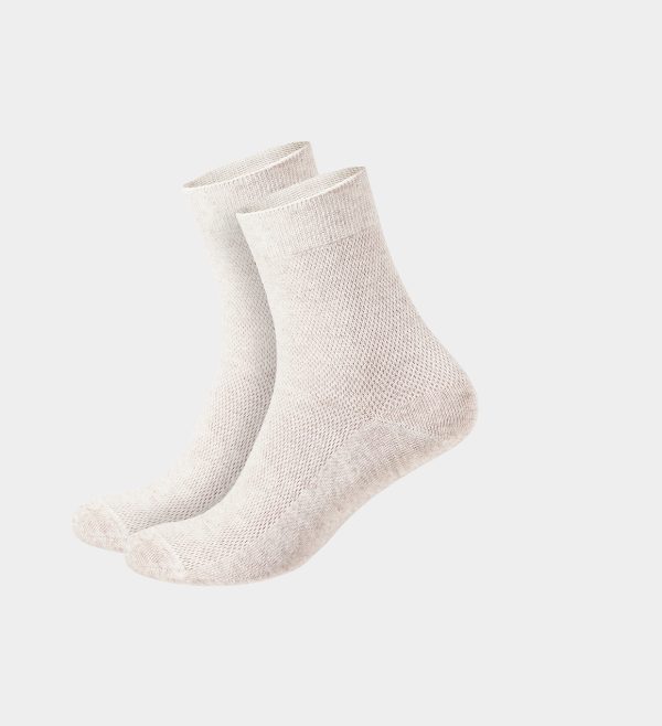 LinoBreeze™ Men’s Thin Breathable Mesh-Knit Organic Linen Socks