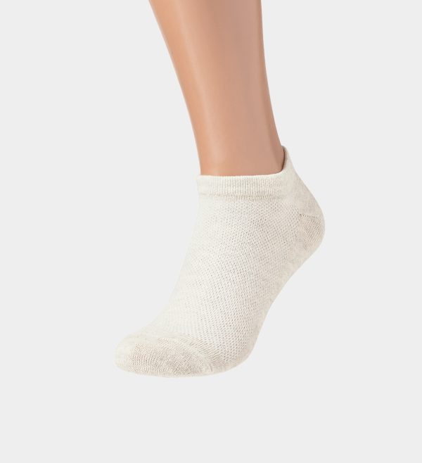 LinoFlex™ Women’s Quick-Dry Mesh-Knit Linen Ankle Socks