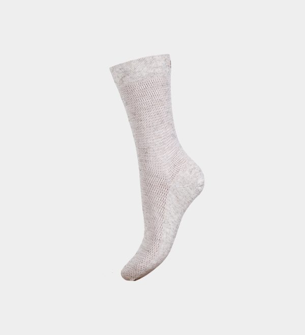 Anti-Sweat Odor-Free Quick-Dry Breathable Organic Natural Linen Athletic Mid-Calf Socks, Unisex